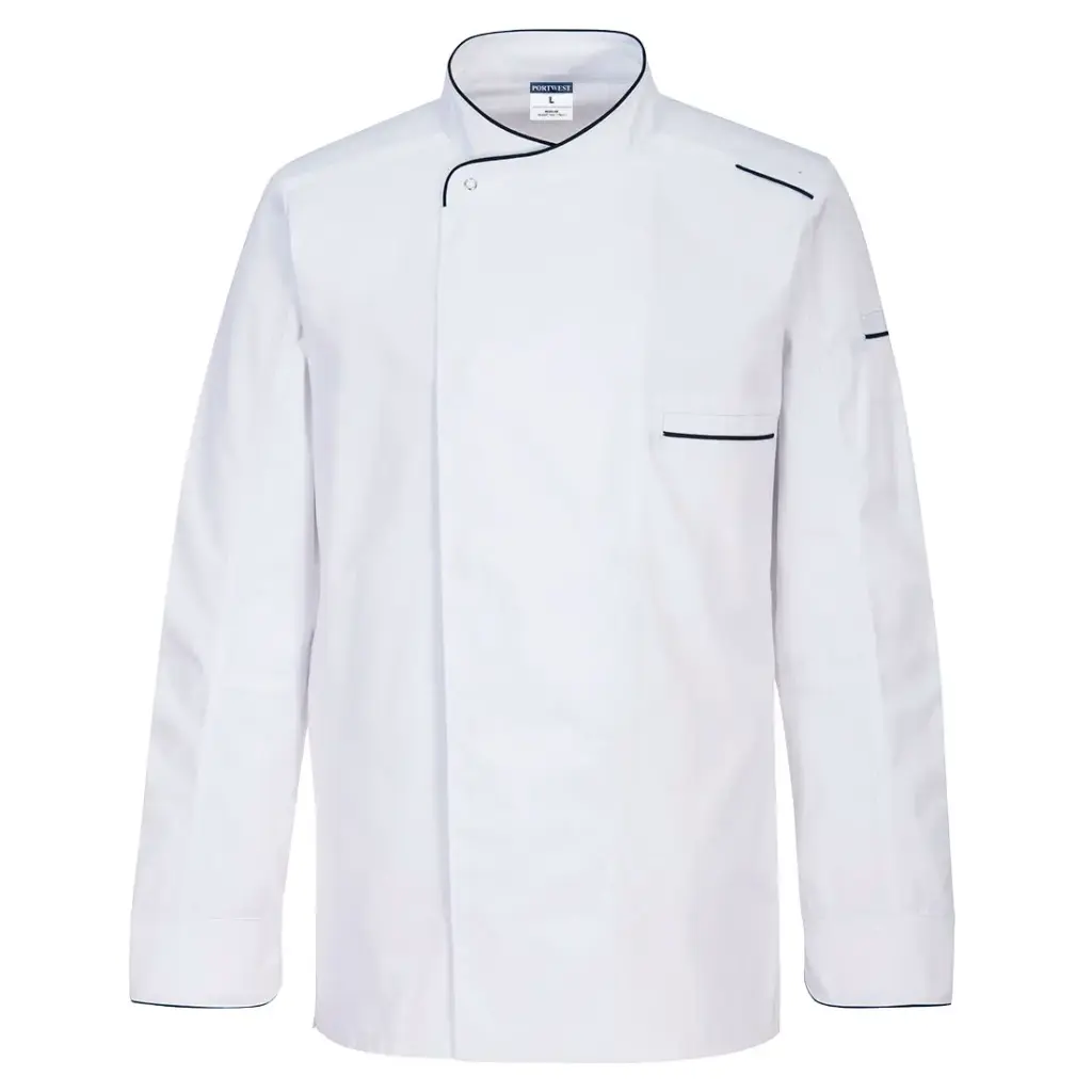 Veste de chef Surrey manches longues Blanc C835 