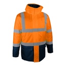 Parka haute visibilité orange/marine – Singer PARDO