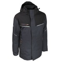 Parka stretch imperméable matelassée noir/gris – Singer PORGREY