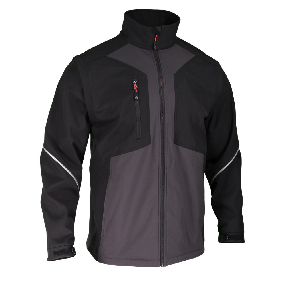 Veste softshell manches amovibles noir/gris – Singer VANKOUVER