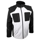Veste softshell manches amovibles noir/blanc – Singer VANGOG
