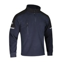 Pull polaire col zippé 340 g/m² marine/gris – Singer POLARINE