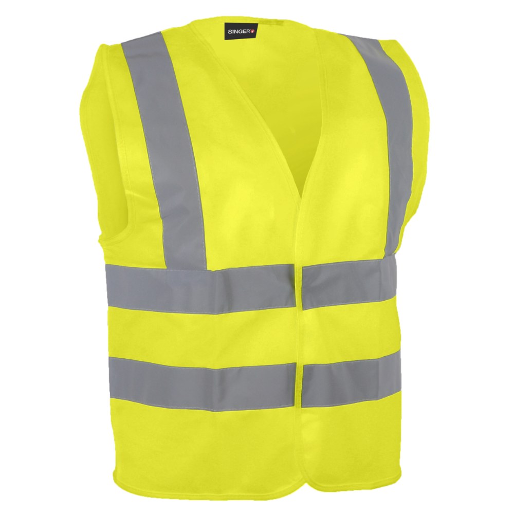 Gilet haute visibilité 4 bandes jaune – Singer GIL4BJ