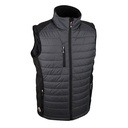 Gilet matelassé ripstop et softshell gris/noir – Singer GALWAY