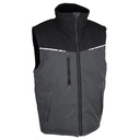 Gilet ripstop doublé polaire noir/gris – Singer GASPARE