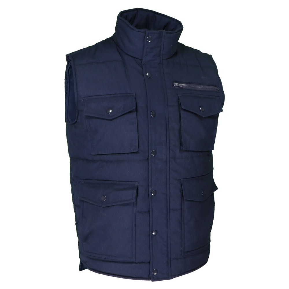 Gilet de travail matelassé multipoche marine – Singer GILSPORTM