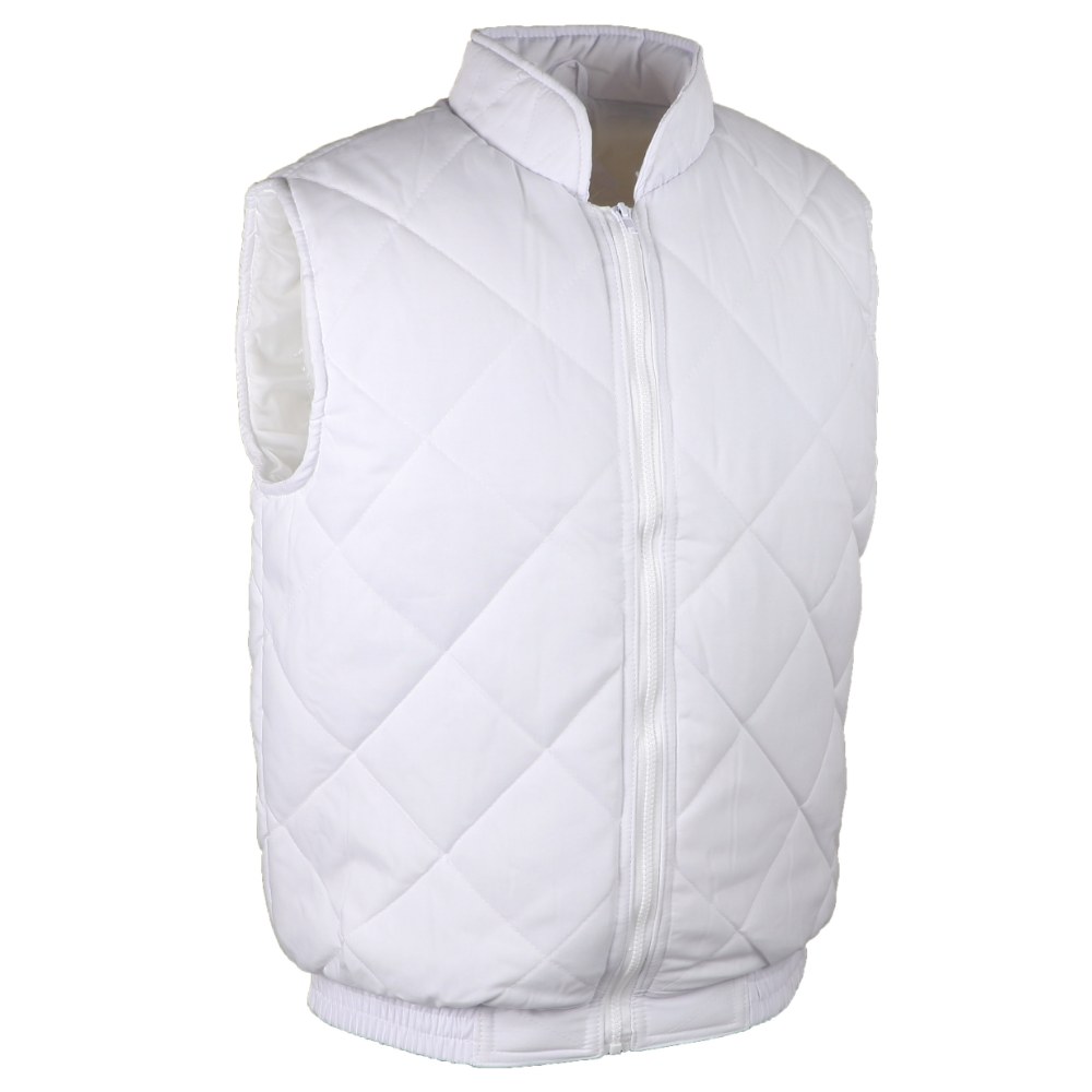 Gilet matelassé polycoton blanc – Singer GILBLANC