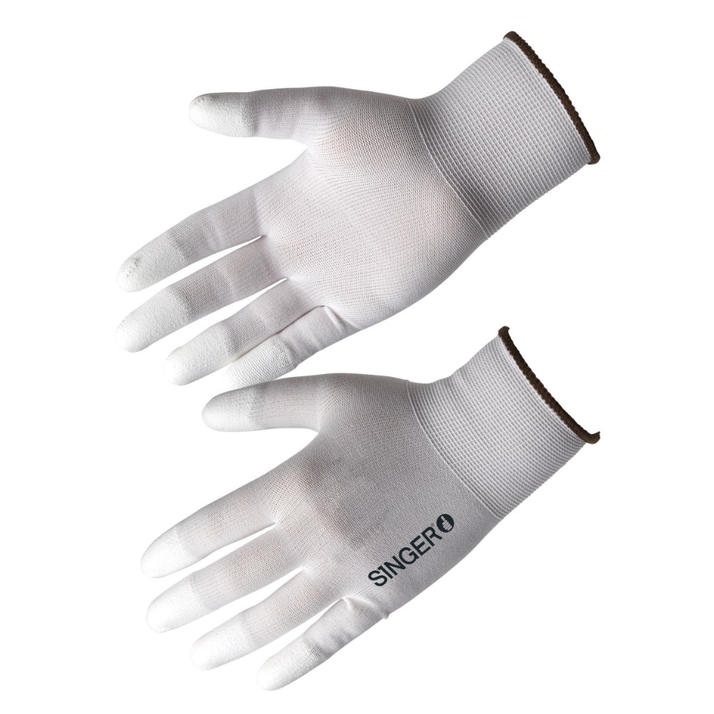 Gant polyester enduit PU bout de doigts (lot de 10 paires) – Singer NYM13F