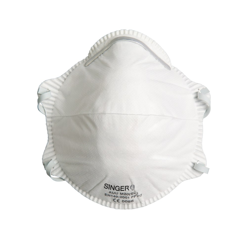 Demi-masque classique, FFP2 NR D (boîte de 20 pièces) – Singer AUUM20SL