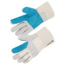 Gant type "docker", paume croûte de bovin blanc (lot de 10 paires) – Singer 501SGRSVJ