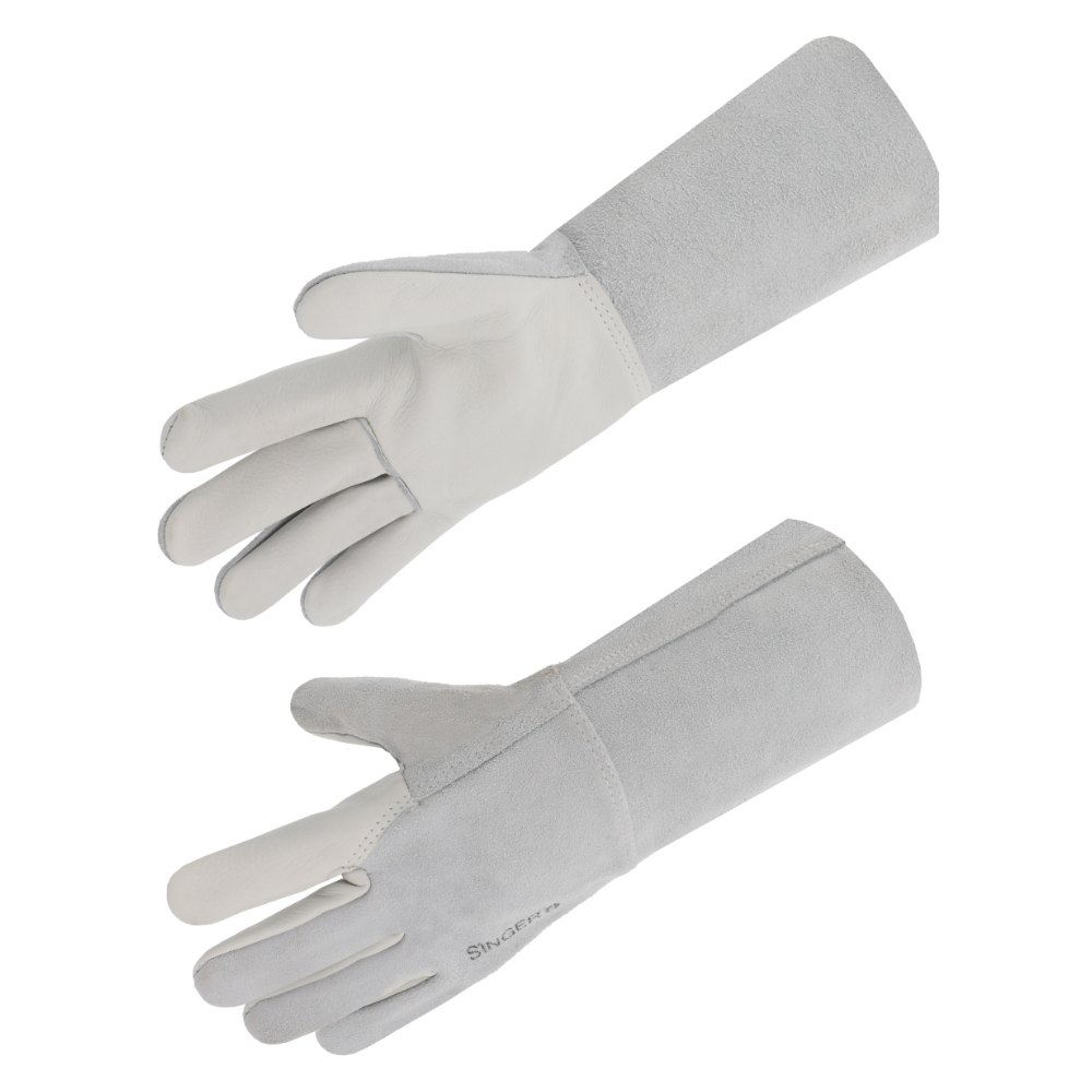 Gant paume fleur bovin, dos croûte (lot de 10 paires) – Singer 51GS15