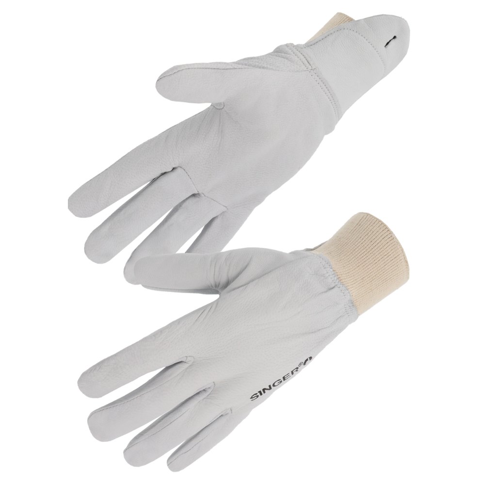 Gant fleur chèvre, poignet élastique (lot de 10 paires) – Singer CHV114