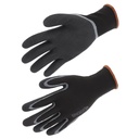 Gants nylon enduits nitrile double couche noir / gris (lot de 10 paires) – Singer GRIP100