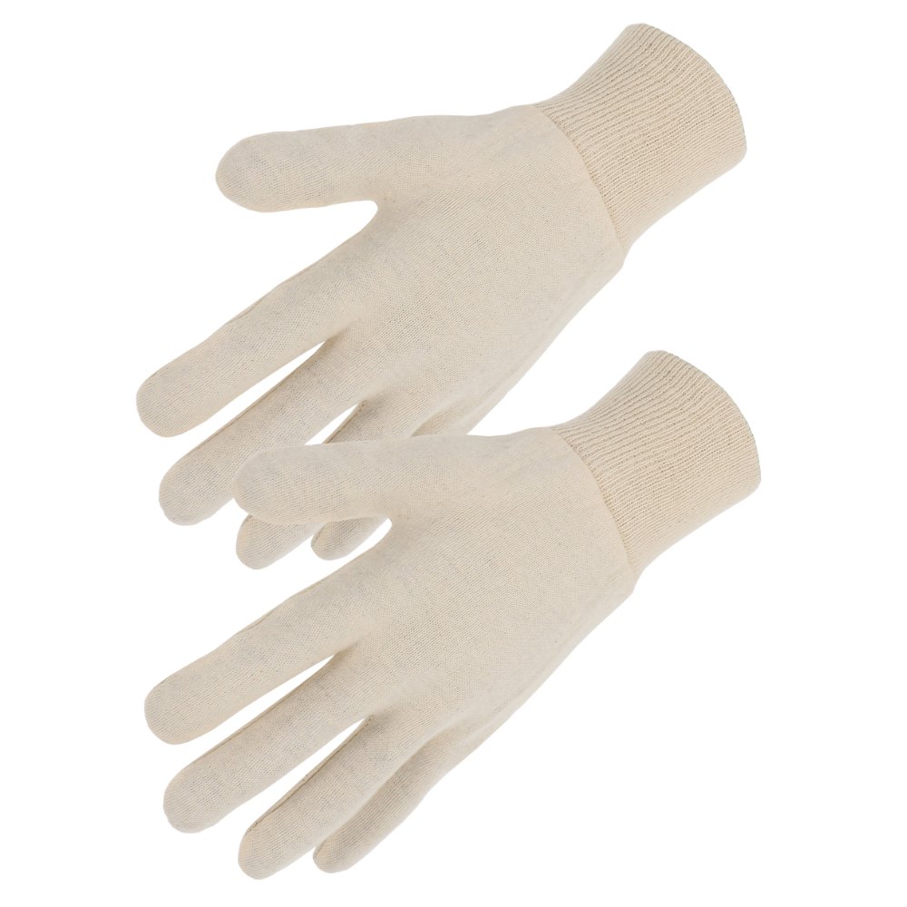 Gant coton interlock écru, version lourde (lot de 10 paires) – Singer JE300H