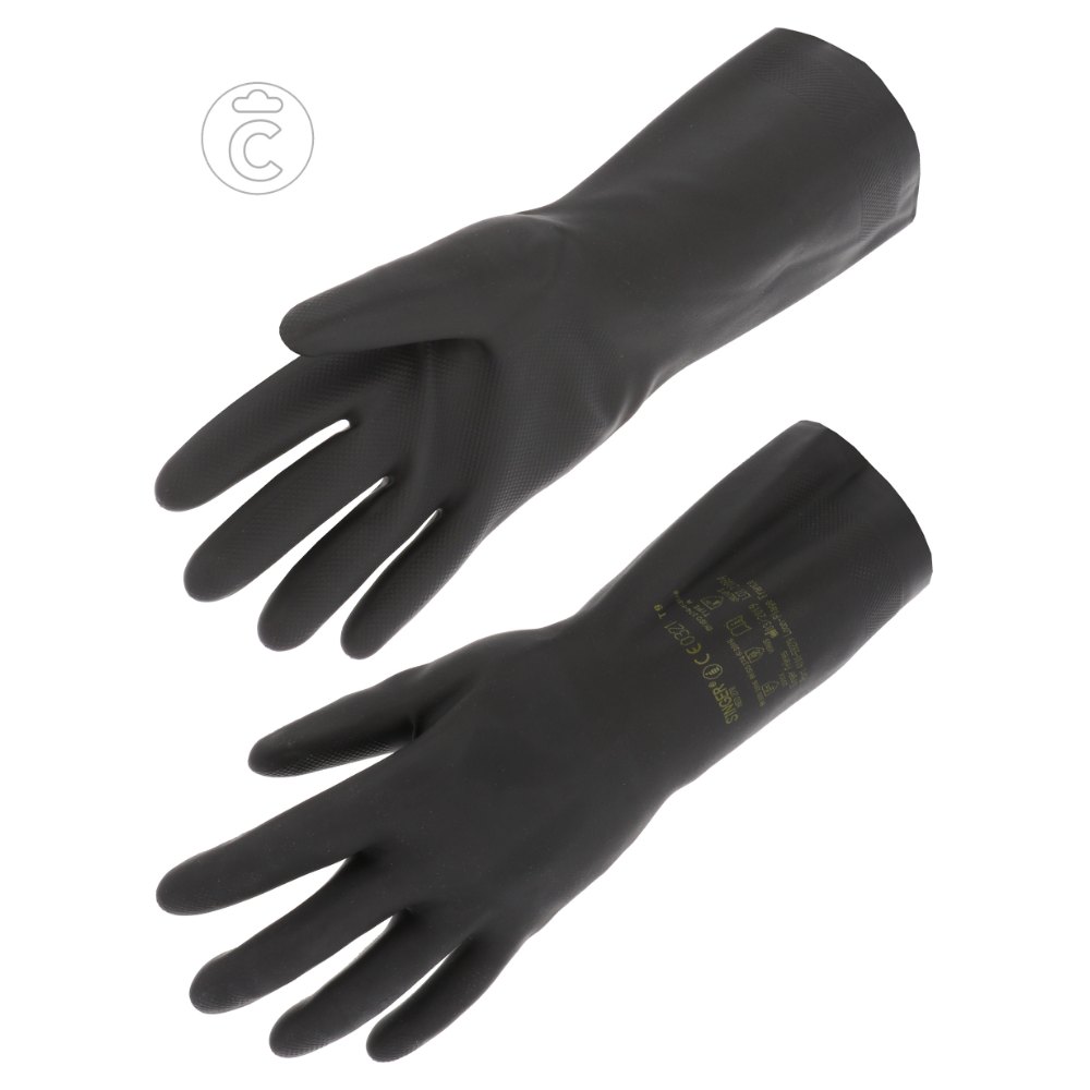 Gant chimique latex/néoprène floqué 320 mm, type A (lot de 10 paires) – Singer NEO270