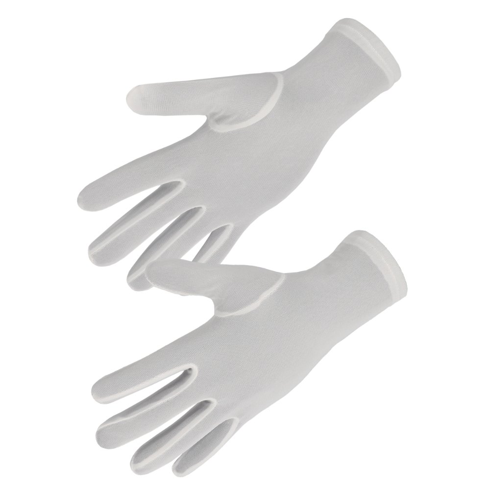 Gant nylon blanc coupé cousu, montage ville (lot de 10 paires) – Singer NY100