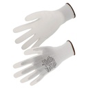 Gant PU, support polyester sans couture blanc (lot de 10 paires) – Singer NYM713PU