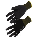 Gant latex, support polyester noir (lot de 10 paires) – Singer NYM73LN