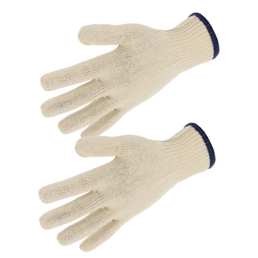 Gant polyester/coton, poignet élastique (lot de 10 paires) – Singer T301HL