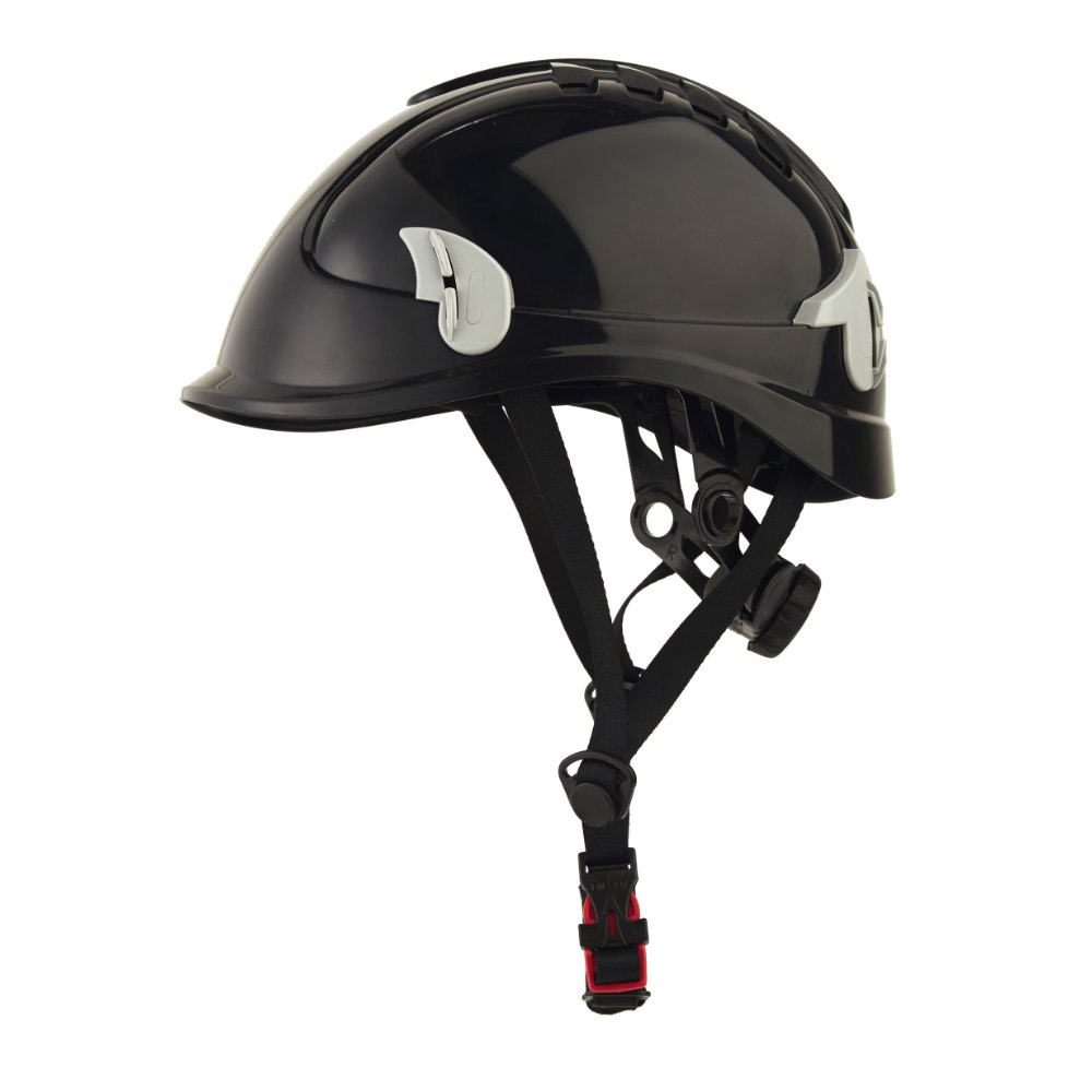 Casque monteur ventilé avec attaches pour lampe frontale noir – Singer ALPINBK