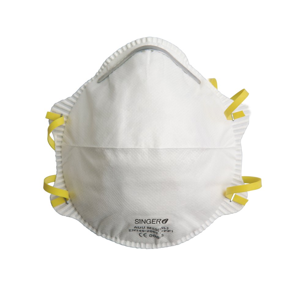 Demi-masque classique, FFP1 NR D (boîte de 20 pièces) – Singer AUUM10SL