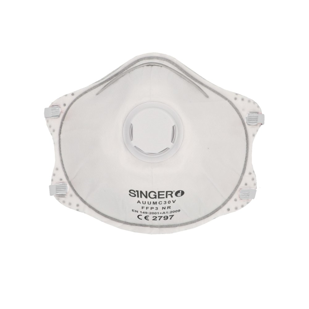 Demi-masque préformé, FFP3 NR (boîte de 10 pièces) – Singer AUUMC30V