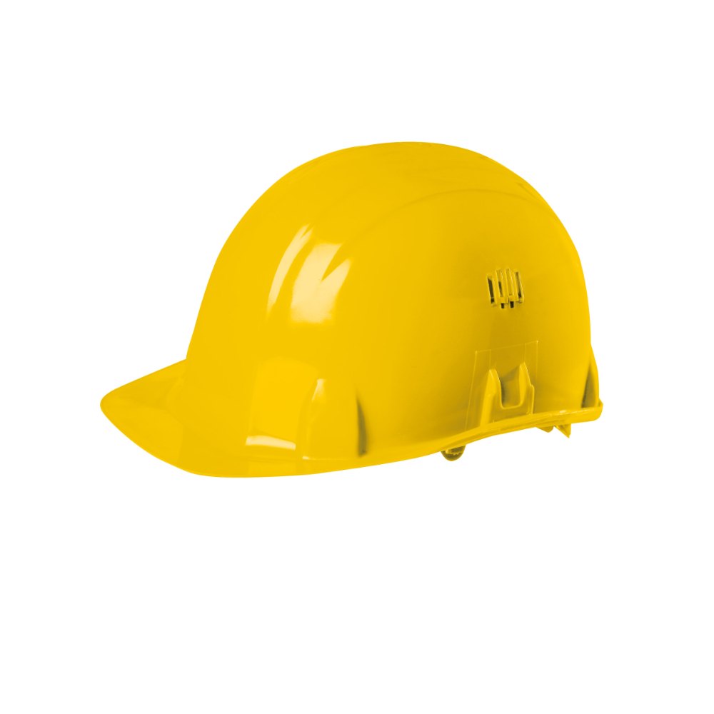 Casque de chantier en polyéthylène jaune – Singer CASJAUNE