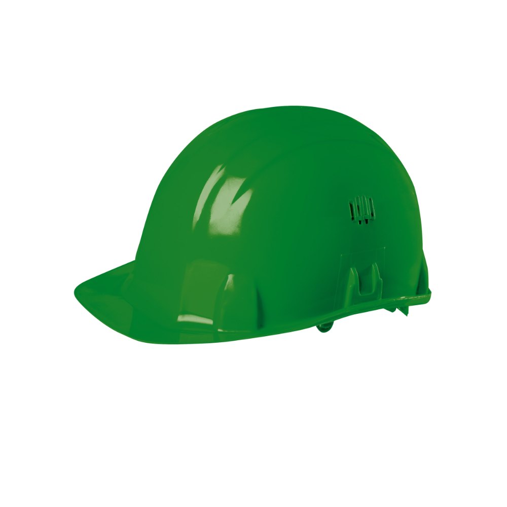 Casque de chantier en polyéthylène vert – Singer CASVERT