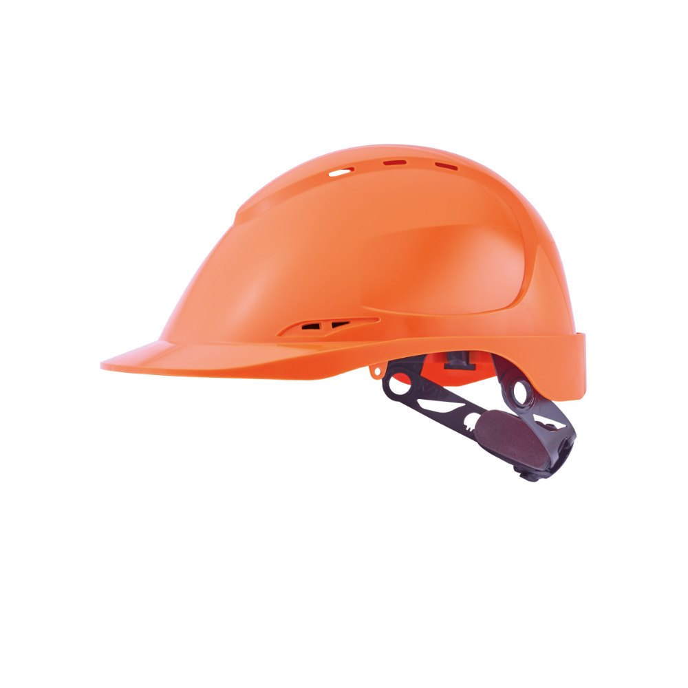 Casque de chantier aéré en A.B.S orange – Singer FORCEO