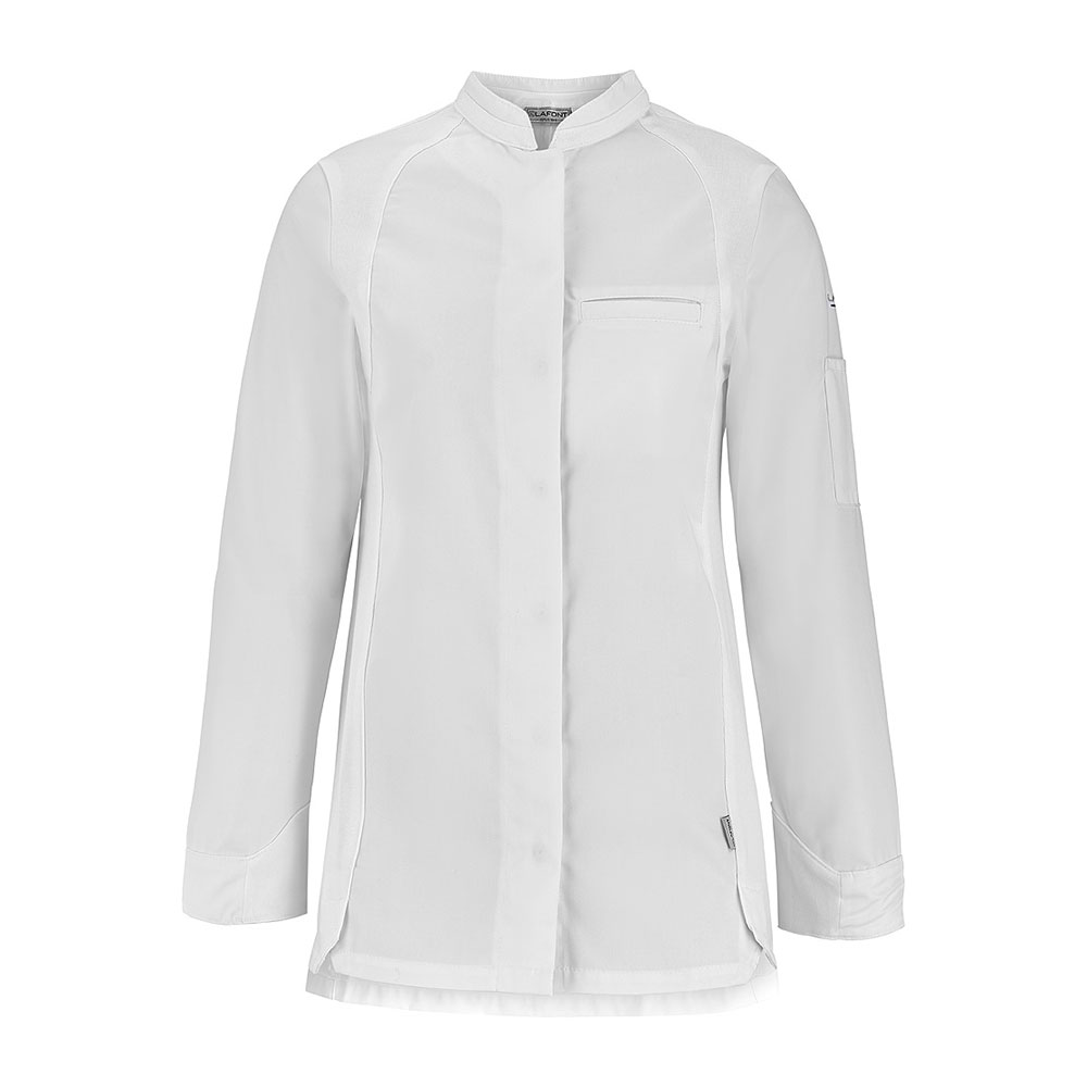 Veste de cuisine femme manches longues Pepper empiècements maille