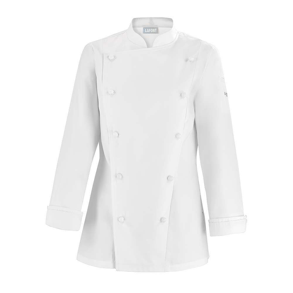 Veste de cuisine femme manches longues Platine