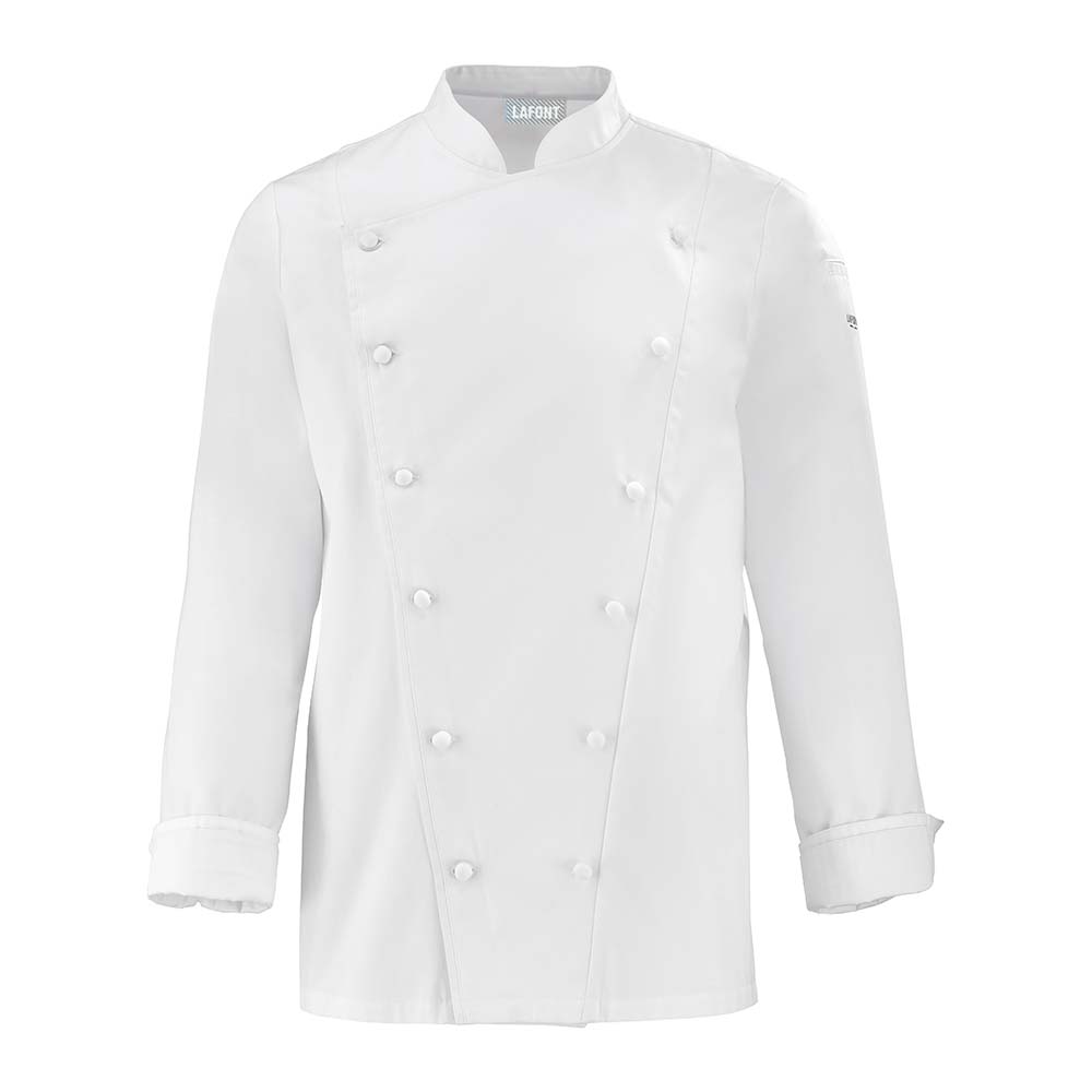 Veste de cuisine homme manches longues Platine