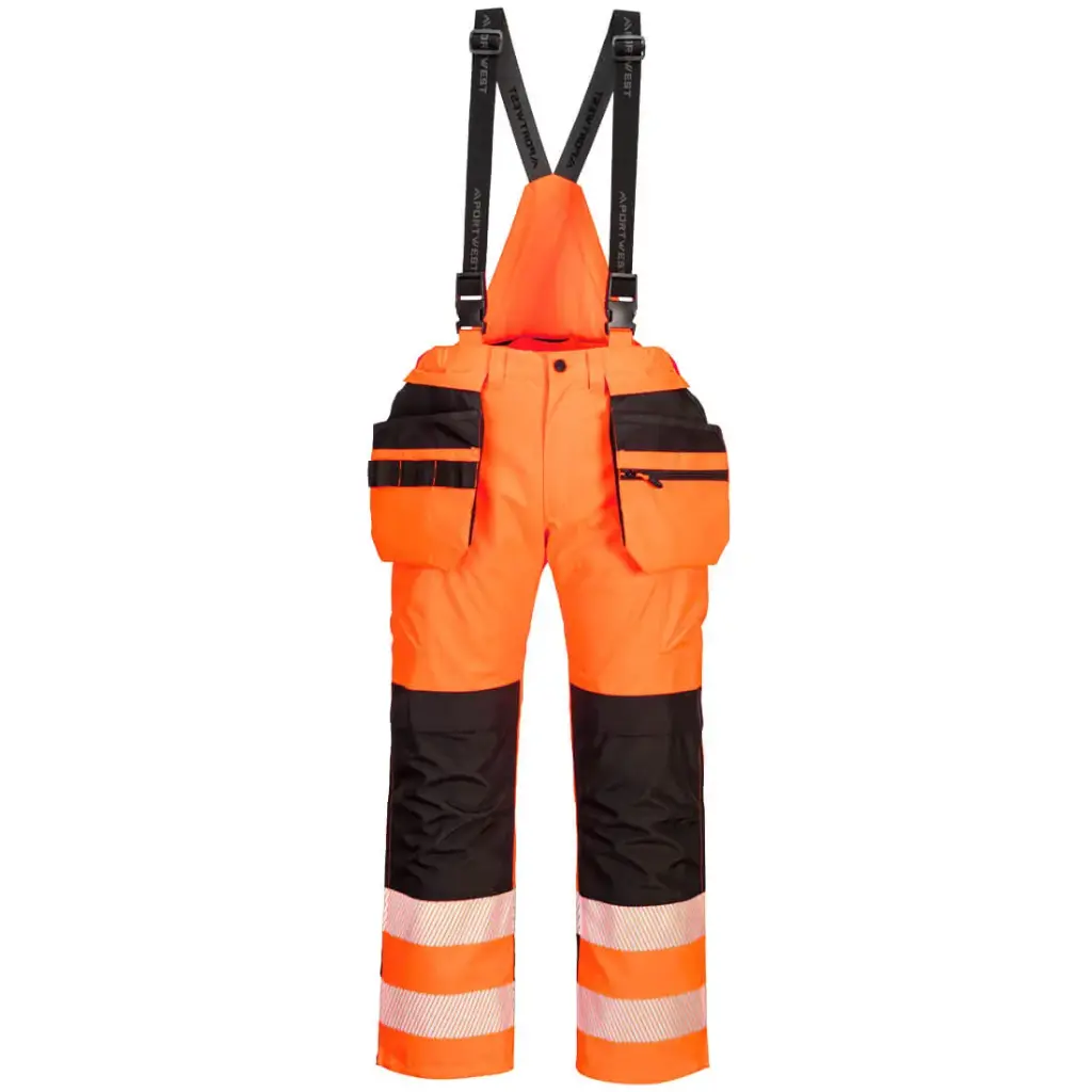 Pantalon de pluie à bretelles HV PW356
