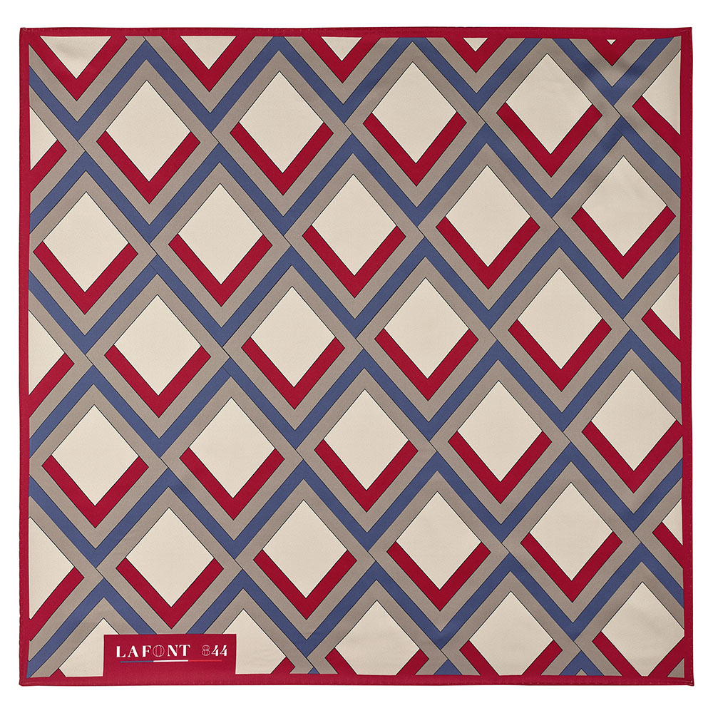 Foulard femme Solférino art déco
