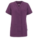 Tunique médicale femme cintrée Alexandra prune