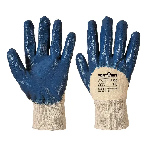 Gants de poignet en nitrile Grip 12 à tricot léger - A330