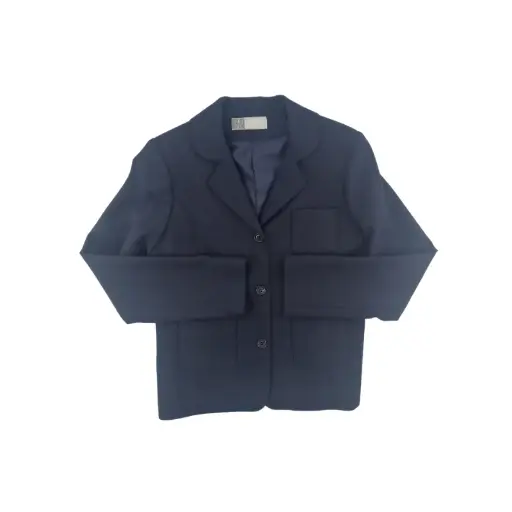 Blazer Twiggy Drap de laine bleu marine 