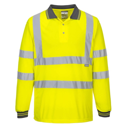 Polo haute visibilité manches longues nid d'abeille – Portwest S277