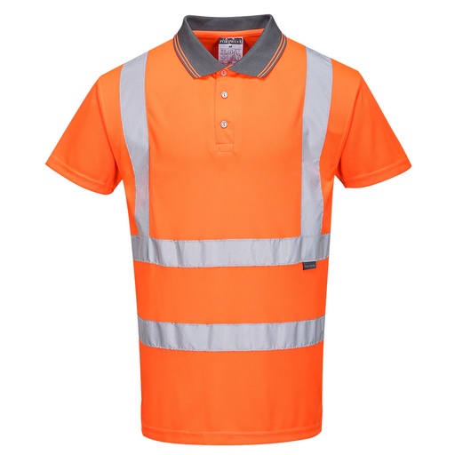Polo haute visibilité orange RIS ferroviaire – Portwest RT22
