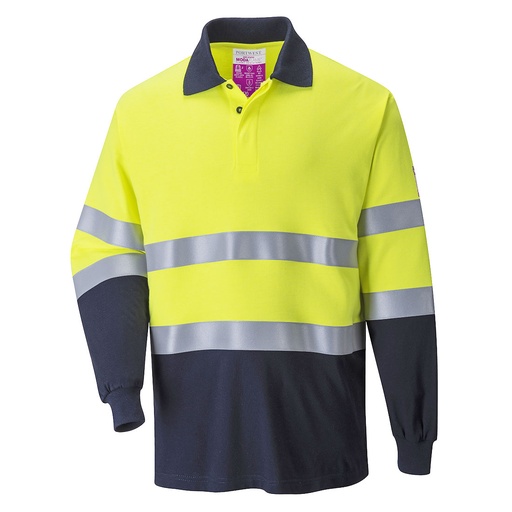 Polo ignifugé haute visibilité bicolore multirisques – Portwest FR74
