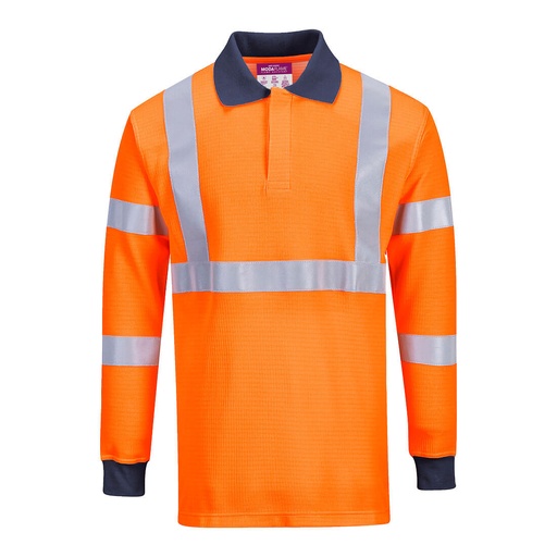 Polo ignifugé haute visibilité orange RIS Modaflame – Portwest FR76