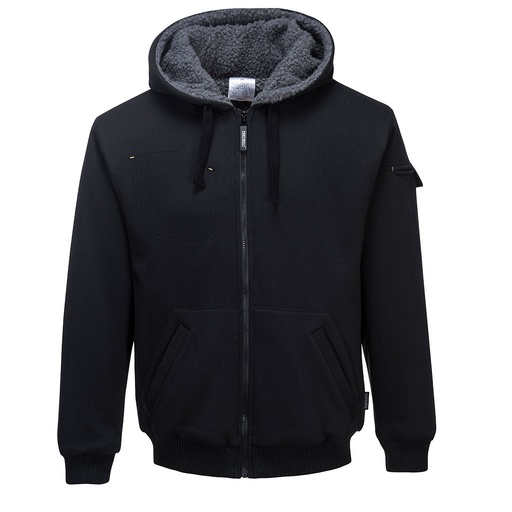 Blouson à capuche doublé sherpa Pewter – Portwest KS32