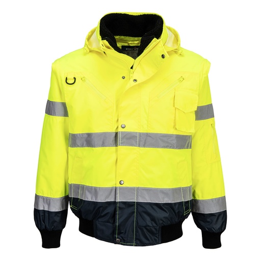 Blouson bomber 3-en-1 haute visibilité contrasté – Portwest C465
