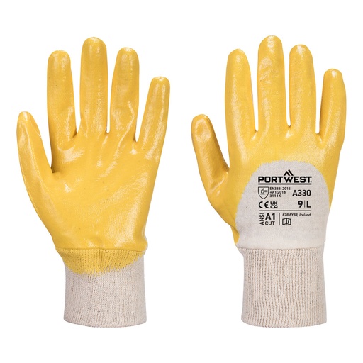 Gant nitrile dos aéré poignet tricot – lot de 12 paires – Portwest A330