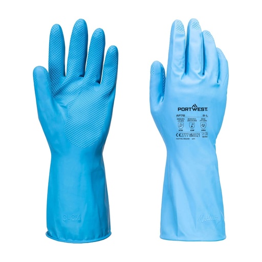 Gant chimique alimentaire latex – lot de 12 paires – Portwest AP76