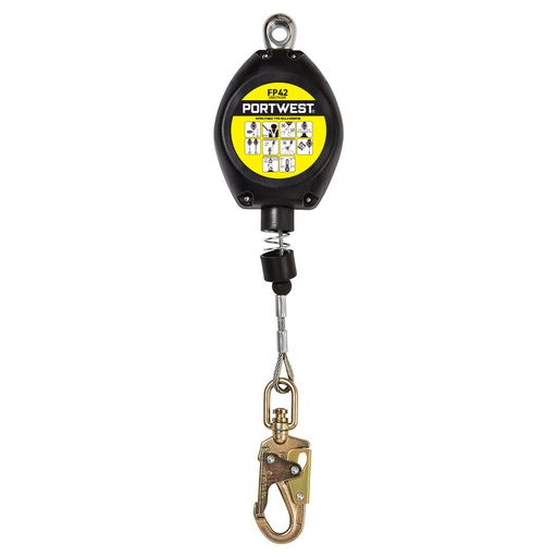 [PW-FP42BKRTU] Bloc antichute rétractable 6 m – Portwest FP42