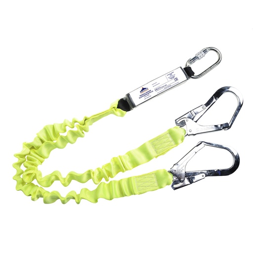 [PW-FP52YERTU] Longe double élastique avec absorbeur – Portwest FP52