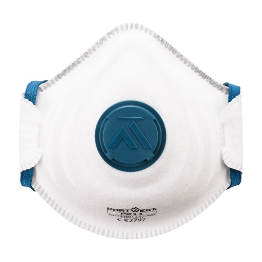 [PW-P211WHRTU] Masque FFP2 à valve confort – boîte de 10 – Portwest P211