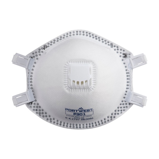 [PW-P301WHRTU] Masque FFP3 à valve – boîte de 10 – Portwest P301