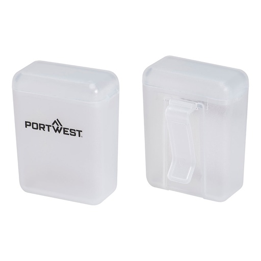 [PW-PA09WHRTU] Boîtes de rangement pour bouchons – lot de 50 – Portwest PA09
